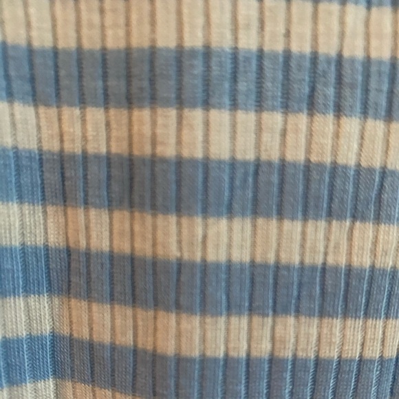 NEW Light Blue & White Lily White Striped Soft T-Shirt Dress Women’s Size Large! - Picture 5 of 5